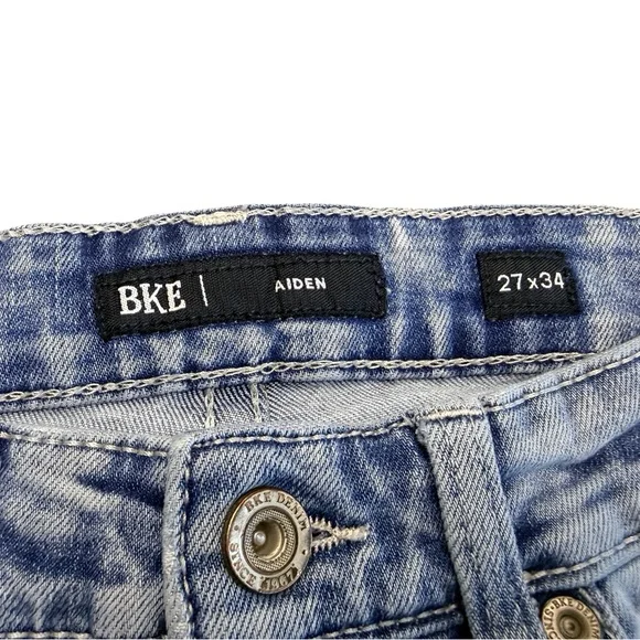 BKE Aiden Bootleg Distressed Denim Jeans 27 X 34 - Picture 4 of 11